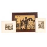 European Destination Drawing & Etchings (3 pcs)