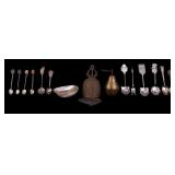 Silver Spoons, Antique Temple Bell, & More