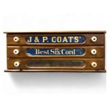 Antique J&P Coatsï¿½ Proprietor Spool Cabinet