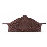 19th C Carved Mahogany Cornice Piece