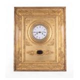 Antique European Picture Frame Gilt Clock