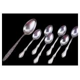 Towle Sterling Silver Soup Spoons + Serving (7)