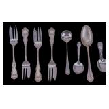 Sterling Silver Desert Forks, 4 Sterling Spoons