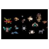 Marvella, Pell, Art, Figural Brooches