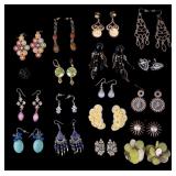 Art, Fashion, Rhinestone, Vintage Earrings