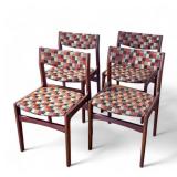 Mid Century Modern Upholstered Chairs (4)