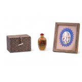 Chinese Rev. Painted Snuff Bottle, Asian Display