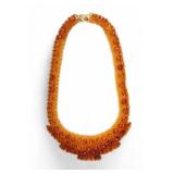 Amber Beaded Necklace
