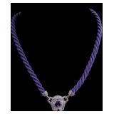 Judith Ripka Sterling Twisted Rope Necklace