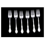 Towle Sterling Silver Fontana Salad Forks (6)