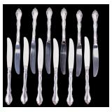 Towle Sterling Silver Handled Dinner Knives (12)