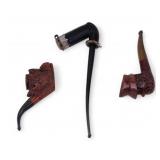 Vintage Magy Ipar, Monkey, & Carved Man Pipes (3)