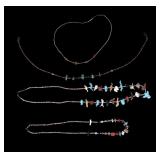 Vintage Turquoise Fetish & Carved Necklaces