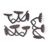 Antique Eastlake Oil Lamp Holders (3)