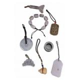 Nephrite Jade, Agate, & Calcite Pendants & More
