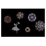 Sarah Coventry and Other Rhinestone Brooches