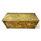 19th C Wood Smoke-Decorated Blanket Chest