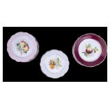 Carlsbad and Matching German Fruit Plate Group