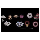 Coro, Rhinestone, Hat Pins, & more Pins