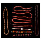 Polished Coral, Glass Bead, more Beaded Jewelry