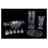 Waterford Vase, Cut Crystal, Salts, More