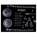 Antique Chandelier Crystals & Parts (14 pcs)