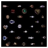 30 Vintage Costume, Cocktail Rings (30)