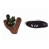 Figural Wooden Brooches (2)