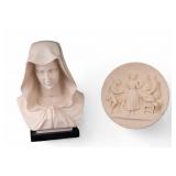 A. Gianelli Madonna Bust, Volteradici Plaque