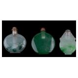 Nephrite Jade Snuff Bottles (3)