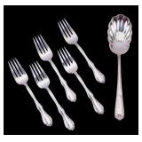 Towle Sterling Silver Fontana Forks, Serving Spoon