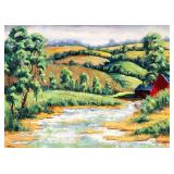 R.D. Schultz (AM 1915-2007) Farm Landscape