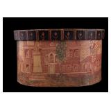 19th C. French Band Box, Signed