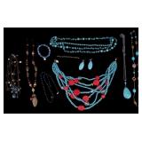 Howlite, Blue Stone Jewelry, Pearls, Crystal