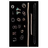 Gold Tone & Designer Signed Jewelry