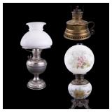 Antique Oil Lamps Original/Electrified