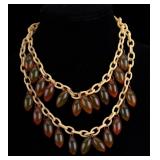 Vintage Celluloid Statement Necklace