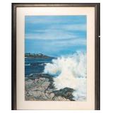 E.F. Willis (20th C) Seascape Gouache on Paper