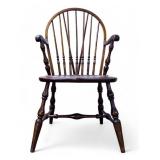 Antique Style Splay-Leg Windsor Arm Chair