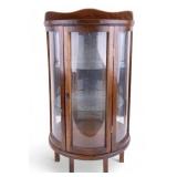 Curved Glass Curio Cabinet