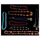 Susan Shaw Lapis Bead Necklace, Amber, more