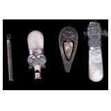 S. Kirk Sterling Silver Bookmark, Whistle, More