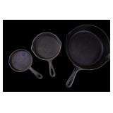 Vintage Wagner Ware Cast Iron Skillets