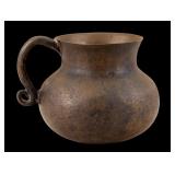 Cast Bronze Medieval Style Handled Vessel