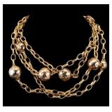 Alexis Lahellec Paris Gold Tone Chain Necklace