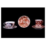 Japanese Porcelain Teacups (2) & Saucers (3)