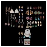 Designer and Costume Jewelry Earrings (27 Pairs)