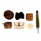 Jialu Parasol and Fur Muffs