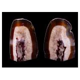 Crystal Geode Book Ends