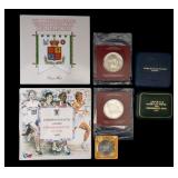 Six British, Foreign Commemorative Coins